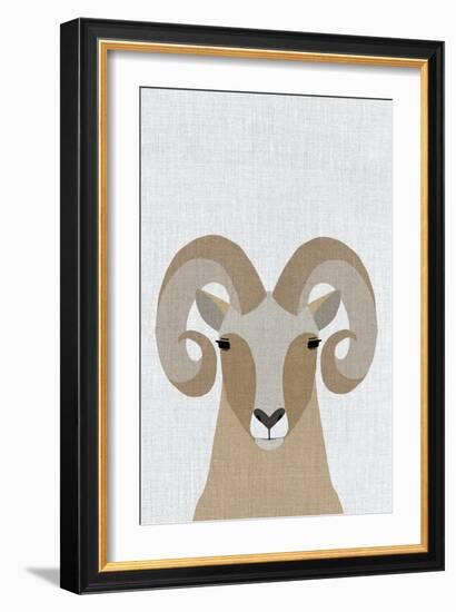 Bighorn Sheep-Annie Bailey Art-Framed Art Print