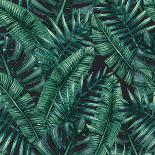 Watercolor Tropical Palm Leaves Seamless Pattern. Vector Illustration.-Bigio-Art Print