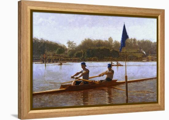 Biglen Brothers Turning the Stake-Thomas Cowperthwait Eakins-Framed Premier Image Canvas