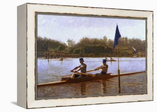 Biglen Brothers Turning the Stake-Thomas Cowperthwait Eakins-Framed Premier Image Canvas