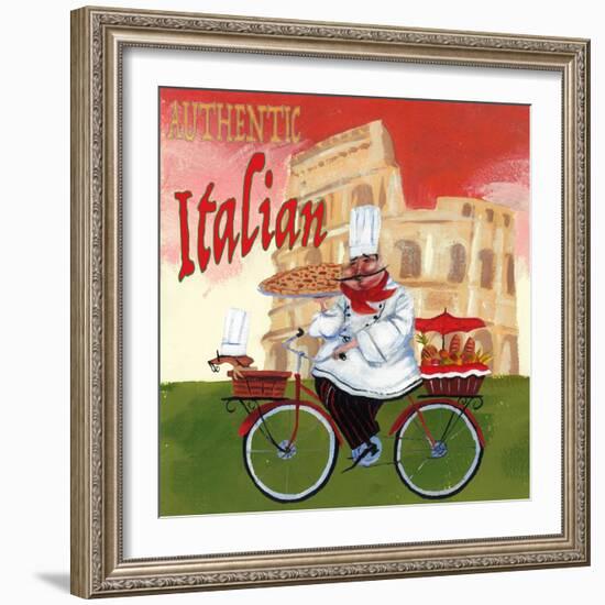 Bike Chef Colosseum Olive-Gregg DeGroat-Framed Giclee Print