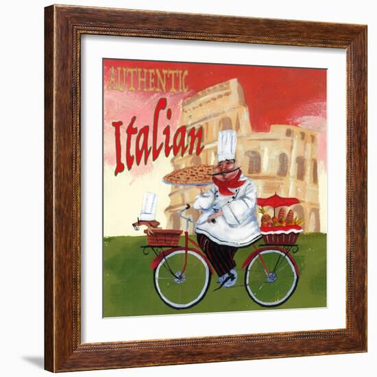 Bike Chef Colosseum Olive-Gregg DeGroat-Framed Giclee Print