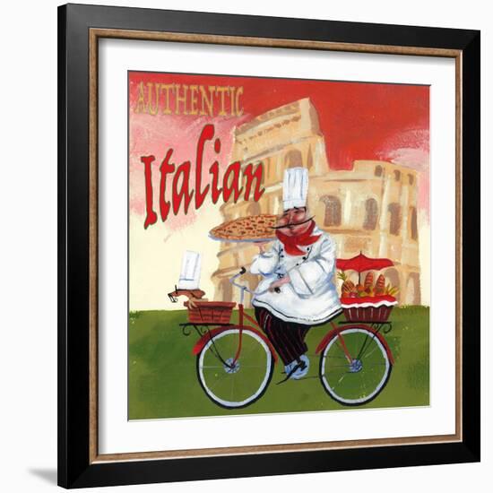 Bike Chef Colosseum Olive-Gregg DeGroat-Framed Giclee Print