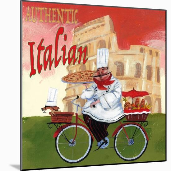 Bike Chef Colosseum Olive-Gregg DeGroat-Mounted Giclee Print