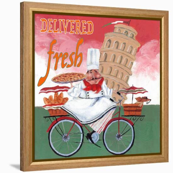 Bike Chef Pisa Green-Gregg DeGroat-Framed Premier Image Canvas