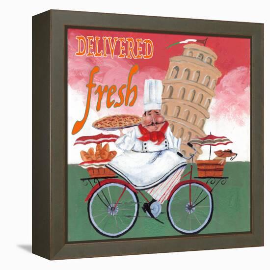 Bike Chef Pisa Green-Gregg DeGroat-Framed Premier Image Canvas