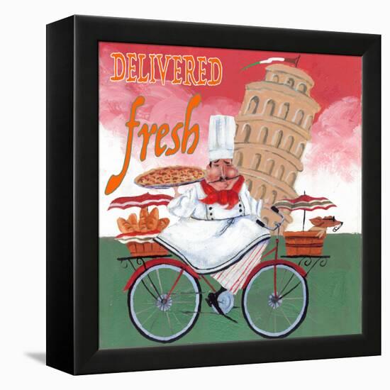 Bike Chef Pisa Green-Gregg DeGroat-Framed Premier Image Canvas