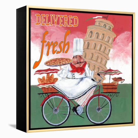 Bike Chef Pisa Green-Gregg DeGroat-Framed Premier Image Canvas