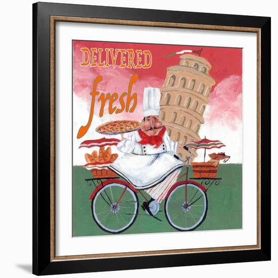 Bike Chef Pisa Green-Gregg DeGroat-Framed Giclee Print