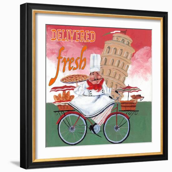 Bike Chef Pisa Green-Gregg DeGroat-Framed Giclee Print