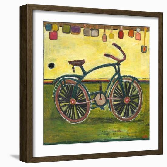 Bike Green-Jill Mayberg-Framed Giclee Print