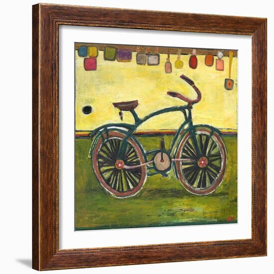 Bike Green-Jill Mayberg-Framed Giclee Print