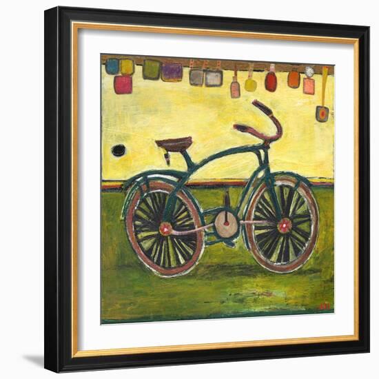 Bike Green-Jill Mayberg-Framed Giclee Print