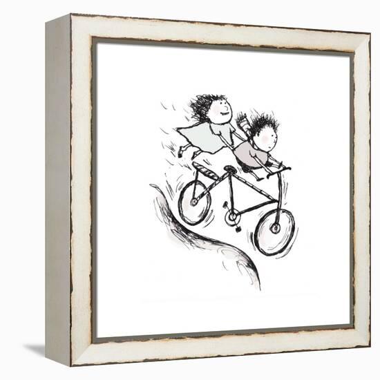 Bike Kids-Carla Martell-Framed Premier Image Canvas