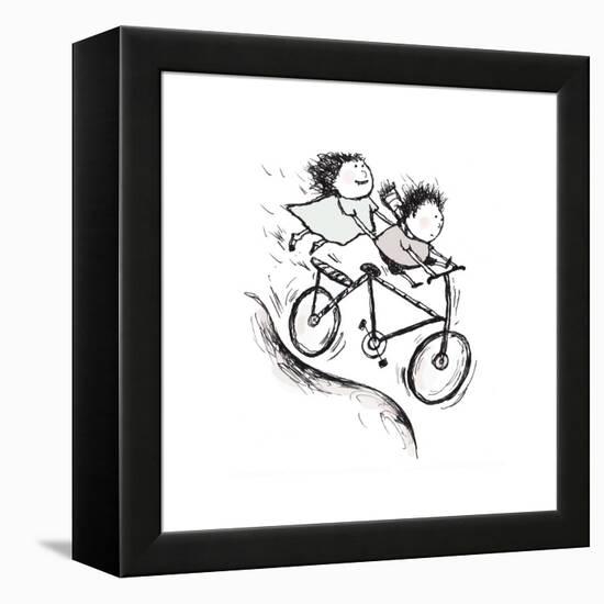 Bike Kids-Carla Martell-Framed Premier Image Canvas