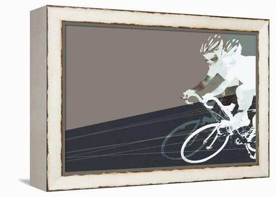 Bike Race-null-Framed Premier Image Canvas