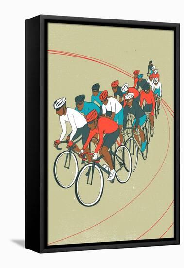 Bike Race-Eliza Southwood-Framed Premier Image Canvas