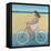 Bike Ride on the Boardwalk (Female)-Terri Burris-Framed Stretched Canvas