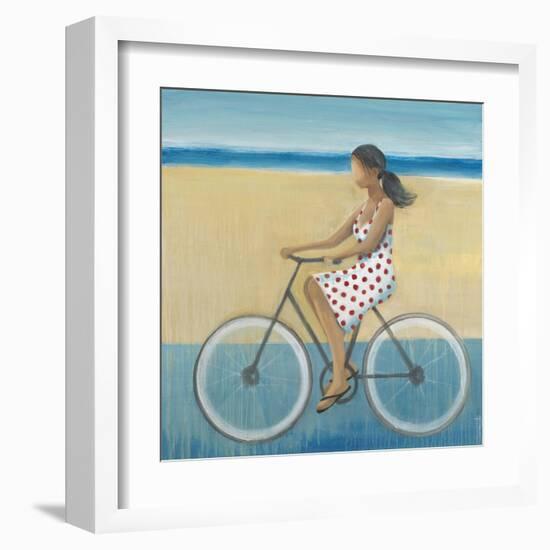 Bike Ride on the Boardwalk (Female)-Terri Burris-Framed Art Print