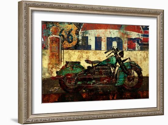 Bike Route 66 I-Eric Yang-Framed Art Print