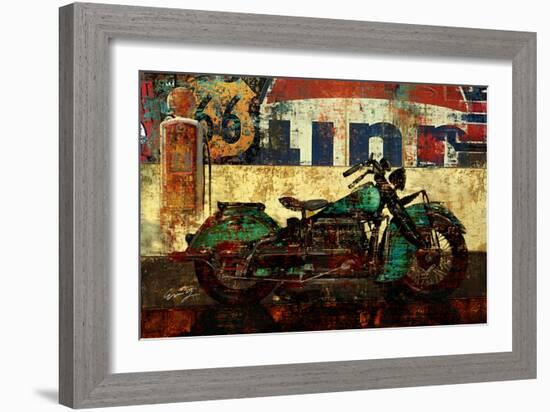 Bike Route 66 I-Eric Yang-Framed Art Print