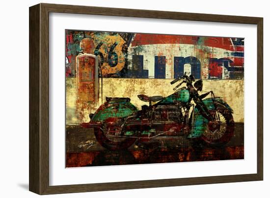 Bike Route 66 I-Eric Yang-Framed Art Print