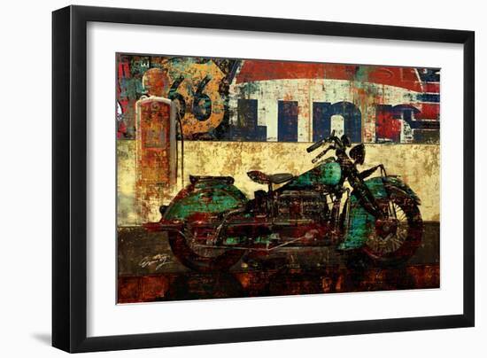 Bike Route 66 I-Eric Yang-Framed Art Print