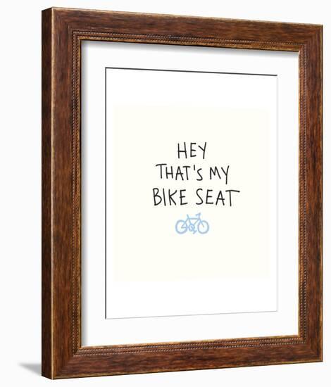 Bike Seat-Urban Cricket-Framed Art Print