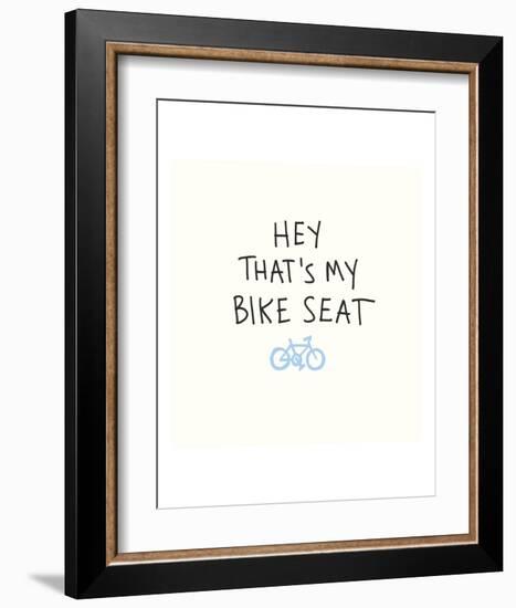 Bike Seat-Urban Cricket-Framed Art Print