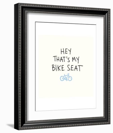 Bike Seat-Urban Cricket-Framed Art Print