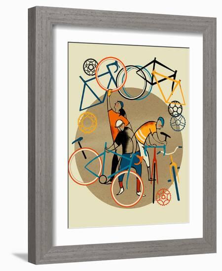 Bike Shop-Eliza Southwood-Framed Giclee Print