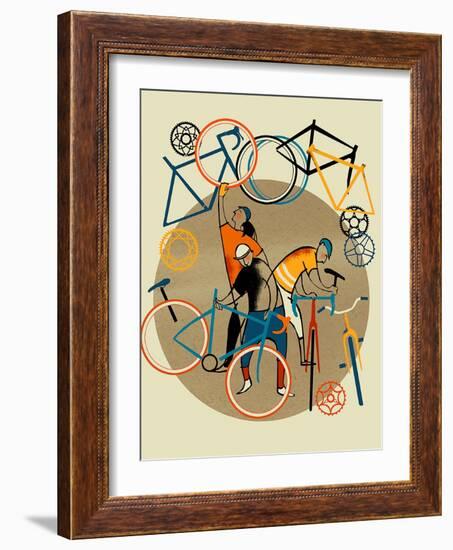 Bike Shop-Eliza Southwood-Framed Giclee Print