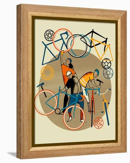 Bike Shop-Eliza Southwood-Framed Premier Image Canvas