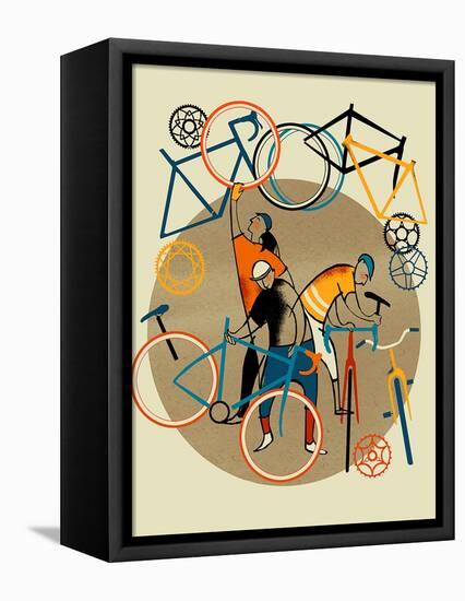 Bike Shop-Eliza Southwood-Framed Premier Image Canvas