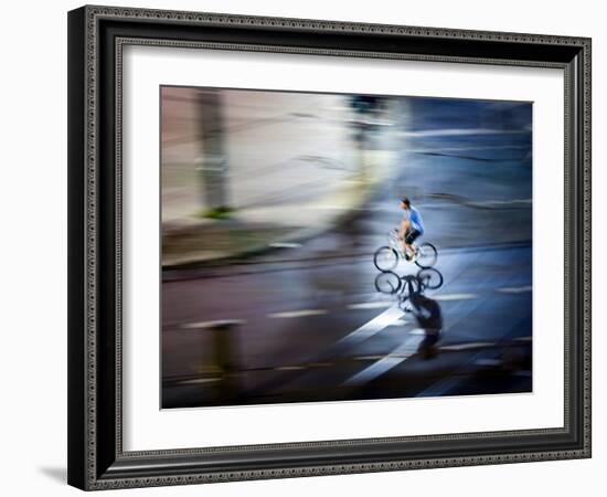 Bike Trick-Felipe Rodriguez-Framed Photographic Print