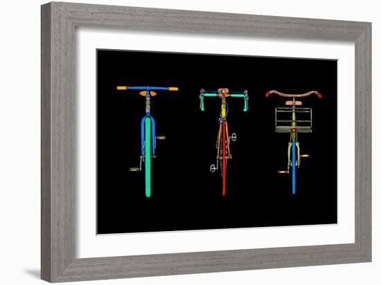 Bike Trio-Ynon Mabat-Framed Art Print