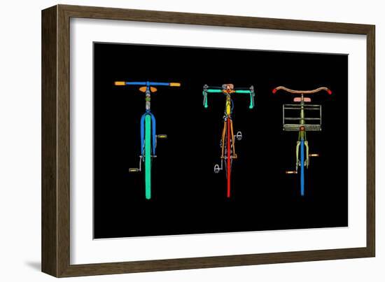 Bike Trio-Ynon Mabat-Framed Art Print