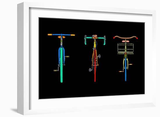 Bike Trio-Ynon Mabat-Framed Art Print