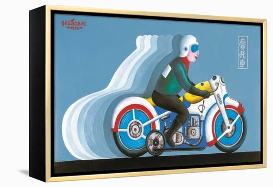 Biker, 1979-Tamas Galambos-Framed Premier Image Canvas