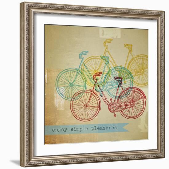 Bikes 1-Stella Bradley-Framed Giclee Print