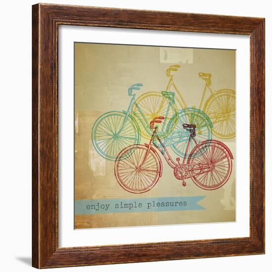 Bikes 1-Stella Bradley-Framed Giclee Print