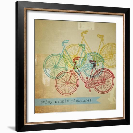 Bikes 1-Stella Bradley-Framed Giclee Print