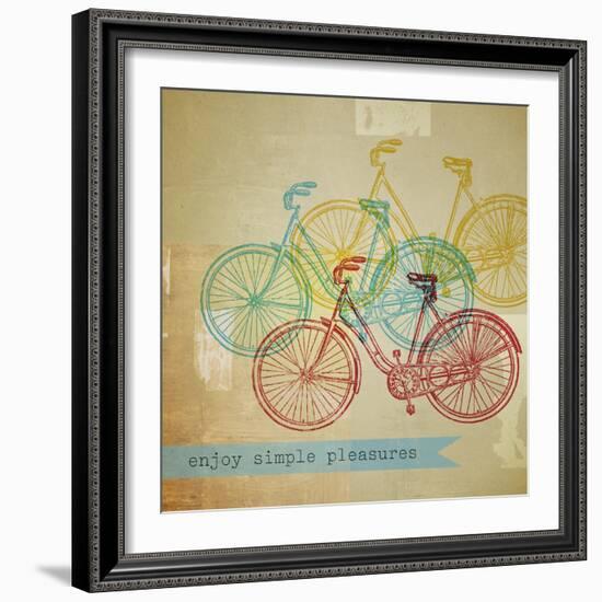 Bikes 1-Stella Bradley-Framed Giclee Print