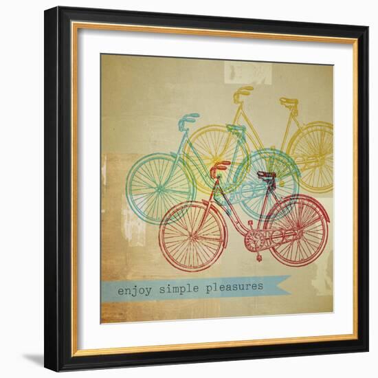 Bikes 1-Stella Bradley-Framed Giclee Print