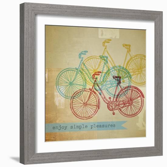 Bikes 1-Stella Bradley-Framed Premium Giclee Print