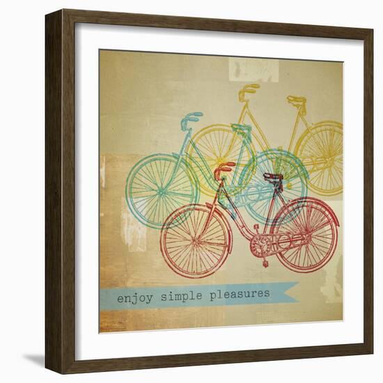 Bikes 1-Stella Bradley-Framed Premium Giclee Print