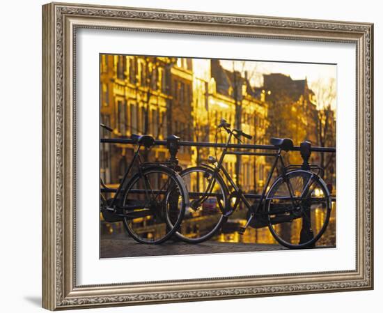 Bikes, Amsterdam, Holland-Peter Adams-Framed Photographic Print