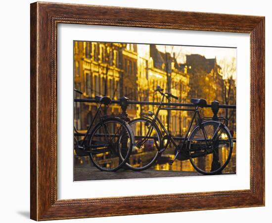 Bikes, Amsterdam, Holland-Peter Adams-Framed Photographic Print
