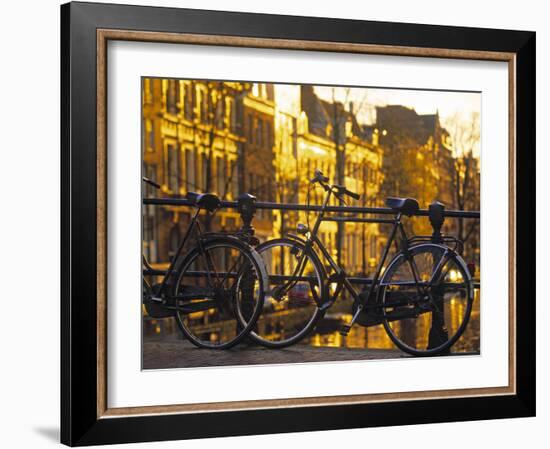 Bikes, Amsterdam, Holland-Peter Adams-Framed Photographic Print