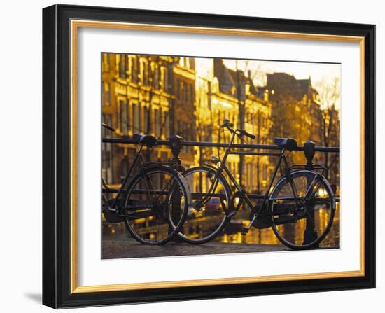 Bikes, Amsterdam, Holland-Peter Adams-Framed Photographic Print